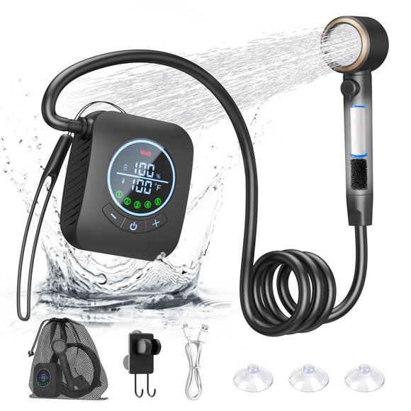 Ducha portátil BTOG 8000 mAh recargable de 6,0 l/min