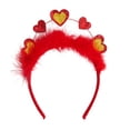 thumbnail image 3 of Regalos de San Valentín Diadema de corazón Accesorios para el cabello de mujer Hermosos accesorios para fotos Rojo, 3 of 9