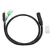 thumbnail image 1 of Electric Bike Motor Extension Cable M6 Female 9 Pin Waterproof Extension Cable for Front Rear Hub Motor Conversion Kit 66cm, 1 of 4