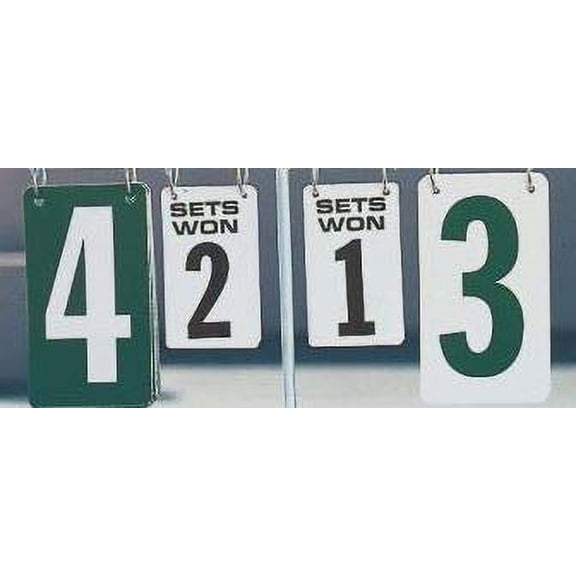 Carronnet New Listing - Tennis Net Accessories - Replacement Scorecards with Rings (for Scorekeeper)