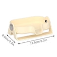 thumbnail image 3 of VBXOAE Non-Punching Soap Box-Self-Emptying Structure for Easy Soap Drying and Reduced Waste-Versatile Use in Kitchen,Bathroom,More-Non-Slip Bottom and Easy Cleaning with Outlet-15-Degree Tilt White, 3 of 5