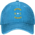 thumbnail image 2 of Flag of North Carolina Logo Denim Trucker Hat Baseball Cap for Men Or Women Cowboy Black, 2 of 8