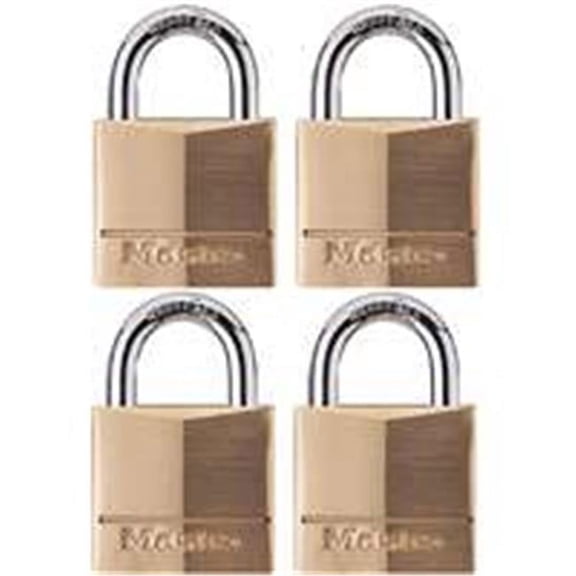 Master Lock 140Q Solid Brass Keyed Alike Padlock - Brass - 1-9/16 in. Wide-