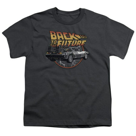 Youth: Back To The Future- Time Machine Apparel Kids T-Shirt - (Best Back To School Clothes Shopping)