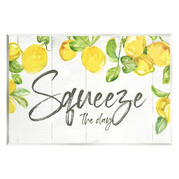 Stupell Industries Squeeze The Day Rustic Food & Beverage Painting Unframed Art Print Wall Art, 15 x 10