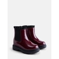 thumbnail image 2 of Wonder Nation Toddler Girls Ruffle Chelsea Boots, 2 of 4