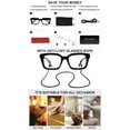 thumbnail image 5 of OCCI CHIARI Reading Eye Glasses 3.5 Reader for Women 350(1.0 1.25 1.5 1.75 2.0 2.25 2.5 2.75 3.0 3.5 4.0) with Arylic Lens (Black, 350), 5 of 6