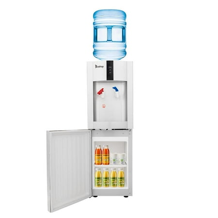 Hot Water Dispenser Biscuit - Ktaxon Water Cooler Dispenser Top Loading Freestanding Water Dispenser - Hot & Cold Water, Child Safety Lock, Innovative Slim Design
