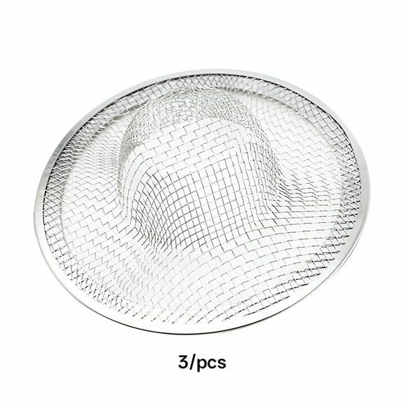 ACDANC Sink Strainer 7Cm Medium 3Pack Stainless Steel Slop Basket Filter Trap Mesh Metal Sink Drain Strainer Heavy Duty Drain Stoppers Filter Screen,3*Filter