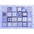 thumbnail image 1 of Ahgly Company Machine Washable Indoor Rectangle Abstract Blue Contemporary Area Rugs, 7' x 10', 1 of 4