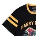 thumbnail image 6 of Harry Potter Women's T-shirt, Graphic Print Hogwarts Stripe Sleeve Athletic Varsity Shirt Black – L, 6 of 7