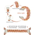 thumbnail image 3 of Wearlizer Elastic Band Compatible with Samsung Galaxy Watch 7/6/5/4 40mm 44mm/Watch 6 Classic 43mm 47mm/Watch 5 Pro 45mm/Watch 4 Classic 42mm 46mm/Watch 3 41mm/Active 2, 20mm Braided Band Women, 3 of 7