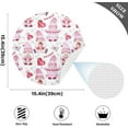 thumbnail image 4 of GZHJMY Valentine's Day Gnome Round Placemats Non-Slip Washable Polyester Table Mats Set of 4 Heat Resistant Placemats for Kitchen Dining Table Decoration, 4 of 7