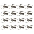 thumbnail image 1 of 50 llaveros de tela de 32 mm para hacer tú mismo, con anilla para llaves, para correa de equipaje, accesorios., 1 of 6