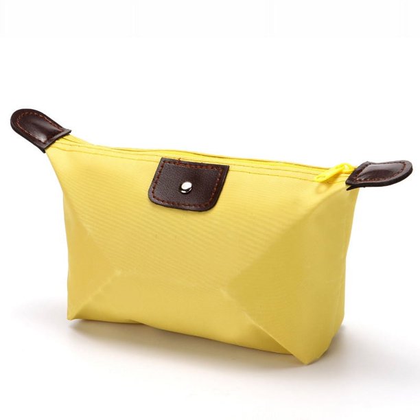 Bolsa de maquillaje para mujer con forma de bola de masa, bolsa de almacenamiento de cosméticos con forma de bola de masa plegable, bolsa de almacenamiento de regalo
