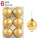 thumbnail image 3 of Juego de 24/6 bolas navideñas con purpurina para colgar en el árbol de Navidad, suministros de decoración para fiestas festivas en el hogar, 6 cm, 3 of 5