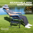 thumbnail image 4 of LET'S CAMP Oversized Reclining Director Chair 43.7" High Back with Side Table,Heavy Duty Camping Chair for Adults,Supports Up to 300lbs, 4 of 9
