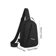 thumbnail image 3 of Fareti Shoulder Backpack Messenger Bag Adjustable Portable Men's Outdoor Hiking Sports Chest Bag, 3 of 4
