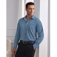 thumbnail image 4 of COOFANDY Men 2 Pieces Linen Pants Sets White Linen Pant and Shirt Short Sleeve Summer Beach Vacation Outfits, 4 of 7