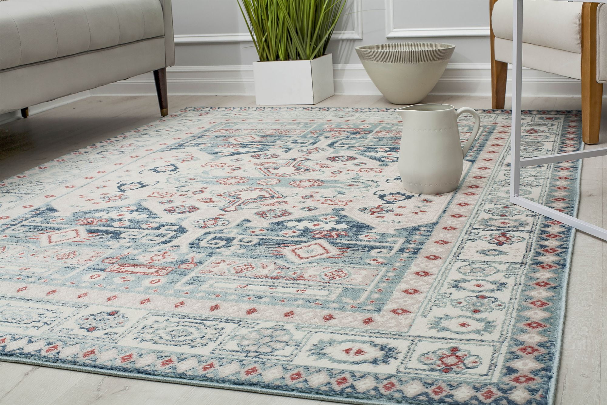 Rugs America Gallagher GL60B Cypress Koti Vintage Transitional Area Rug, 5'3"x7'