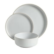 Gibson Home Everyday Essential White Dinnerware Set, 12-Piece Set