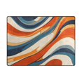 thumbnail image 5 of Yayeee Area Rugs for Living Room 5.2'x4' Non Slip Washable Bedroom Floor Carpet, Beige Abstract Wavy, 5 of 5