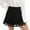 Black 1, variant on WBQ Women's Pleated Skirt High Waist Lace Panel Ruffled Short Dress A Line Solid Color Skirt Workout Preppy Clothes