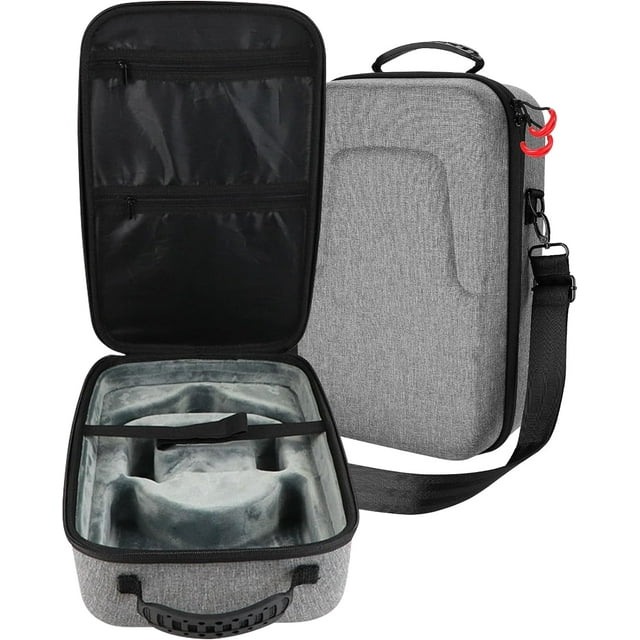 Tianle Hard Travel Case Compatible with Meta Oculus Quest 2/Oculus Quest VR Gaming Headset and Controllers Accessories, Shockproof Hard Shell Carrying Storage Bag -Grey