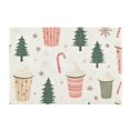 thumbnail image 7 of Yayeee Bath Rug for Bathroom Floor Non Slip Rectangle Fluffy Soft Absorbent Mat, 16"x24", Beige Christmas Cups, 7 of 7