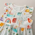 thumbnail image 5 of Odeerbi Summer Tank Dress For Girls Baby Easter Lovely Bunny Dress Candy Color Short Sleeve Dress White, 5 of 7