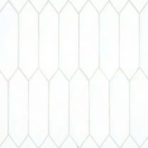 Bedrosians Reine Picket Matte Ceramic Tile 3 x 12, White (6.9 sq. ft./Case)