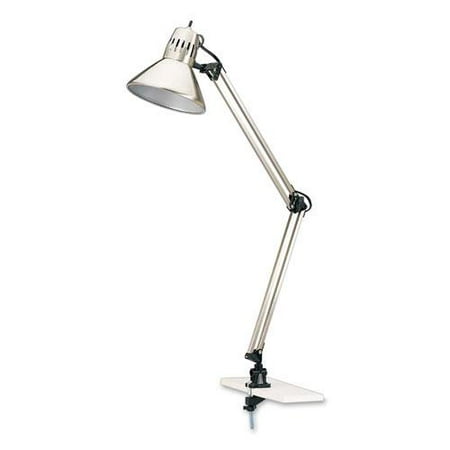 Advantus Architect s LED Swing/Tilt-Arm Clamp-On Task Lamp  24  to 33  High  Brushed Nickel