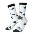 thumbnail image 1 of Wukai Sea Turtle Print Contrast Color Mid-tube Socks, 3D Printing Design Adult Socks, High Elastic Breathable Sports Socks, Suitable for Daily,Unisex, 1 of 6