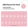 thumbnail image 3 of Nail Tips Beetles Extra Short Almond, 288 unidades, tapa completa transparente, 3 of 8