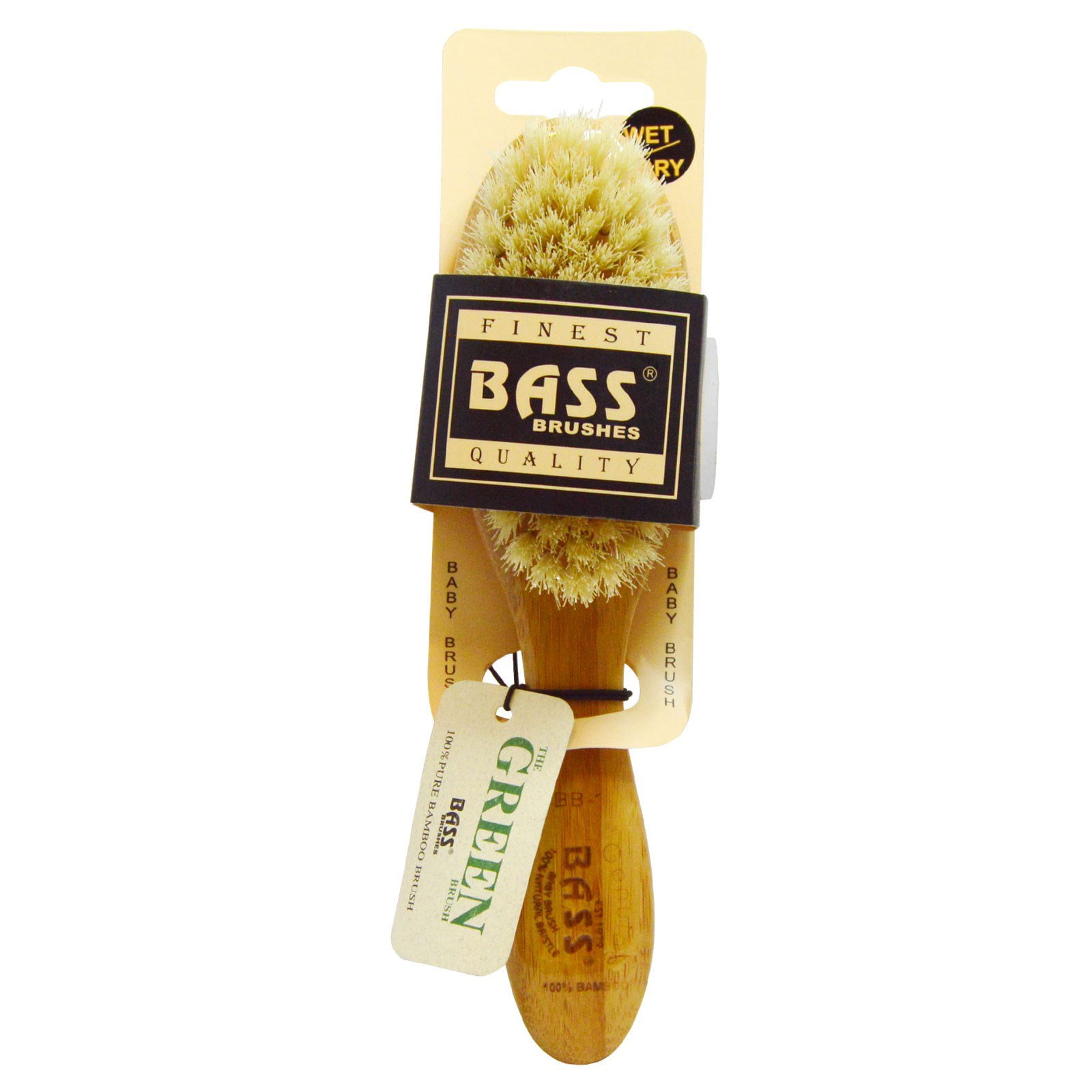 Bass Brushes Baby Brush Soft Bristle 100 Natural Bristle 100 Bamboo