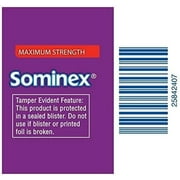 6 Pack Sominex Nighttime Sleep-Aid Maximum Strength 16 Caplets Each