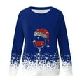 thumbnail image 5 of Kcodviy Chandail à Capuche Bohème de Noël pour Femmes, Imprimé, Col Rond, Manches Courtes, Décontracté, Ample, 5 of 5