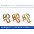 thumbnail image 2 of Hose Clamps (12 Pcs) - Hose Clamps Spring Hose Clamps Spring Hose Clamps - 18 Kinds of Sizes - Adjustable Manganese Steel Hose Clamps Fixing Clips, 8mm, 2 of 5
