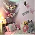 thumbnail image 1 of Hamaca de juguete Jumbo, hamaca de almacenamiento de animales y juguetes, red de hamaca de 70 & quot; Esquina de cabestros de pared extra grande para niños, organizador de red de juguete de malla para Kaili Sencillez, 1 of 2