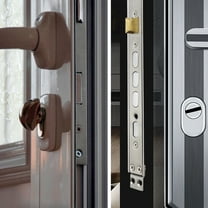 FESTFENDS 2Pcs Door Lock Reinforcement Plate for Deadbolt with M5 Threaded Connection