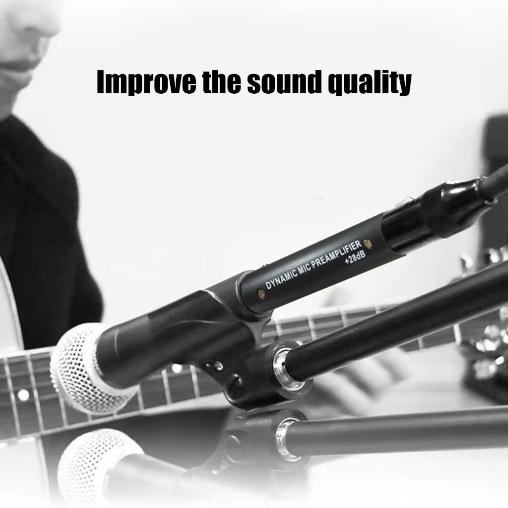 Zeiwohndc HD1 Dynamic Mic Preamplifier 20Hz-20KHz Frequency with 28dB Increase 135Ω