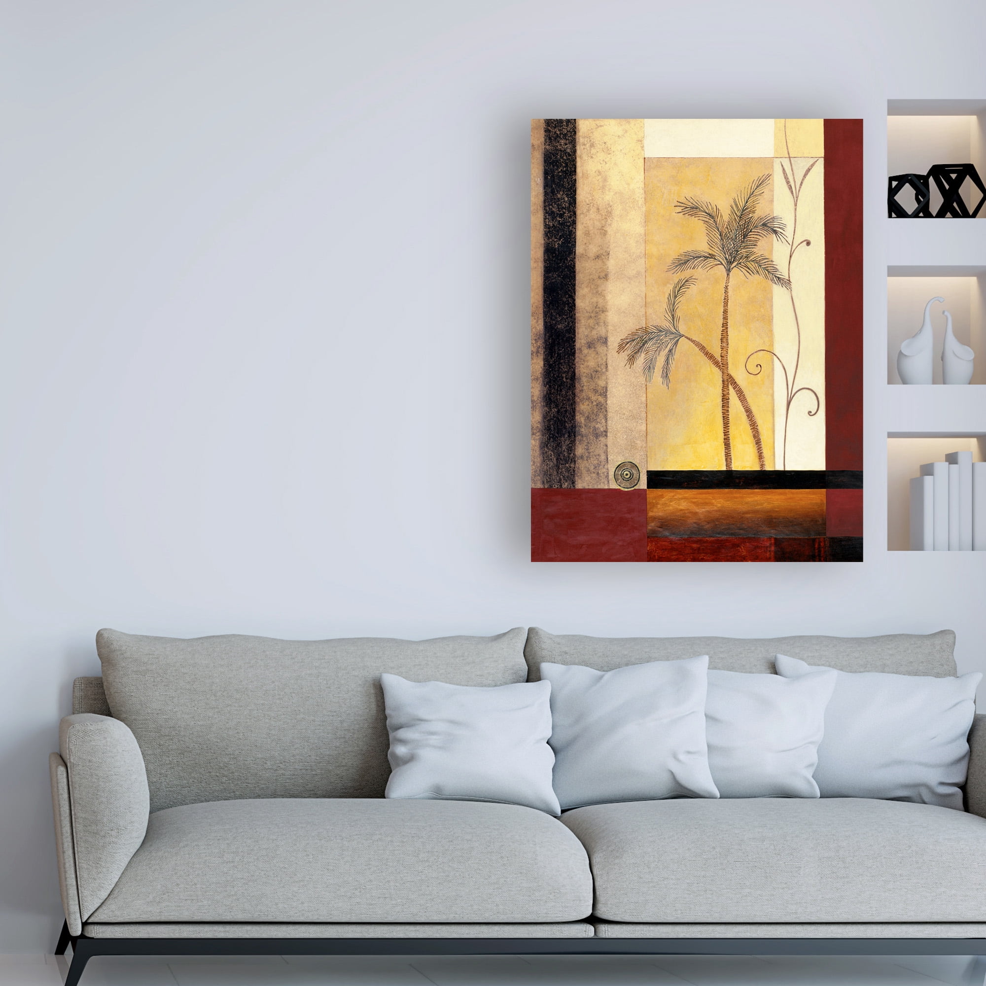 Trademark Fine Art 'Palm Tree Painting' Canvas Art by Pablo Esteban