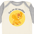 thumbnail image 4 of Inktastic You are my sunshine Elephant Etana Yellow and Cute Boys or Girls Long Sleeve Baby Bodysuit, 4 of 5