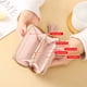 thumbnail image 5 of Cartera de mujer con ranuras, monedero delgado con cremallera y tarjeta de identificación, pequeña cartera - Rosa, 5 of 6