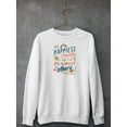 thumbnail image 3 of Booker T Washington Quote I. Sweatshirt Women -June Erica Vess Designs, Female Small, 3 of 4