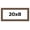 Barn Brown, variant on 20x8 Frame Beige Real Wood Picture Frame Width 3 inches | Interior Frame Depth 0.5 inches | Natural