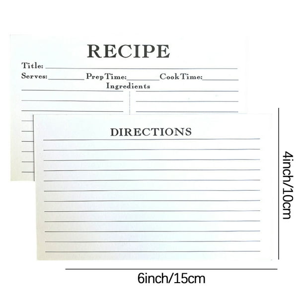 Papel de Tarjeta para Hacer Tarjetas Receta Tarjeta Ingrediente Alimentario Registro Tarjeta Papel de Arte