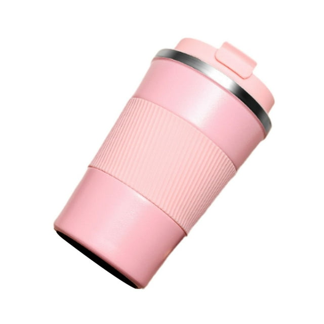 Taza de café de viaje, botella térmica, recipiente para bebidas de moda, vaso Rosa 510ml