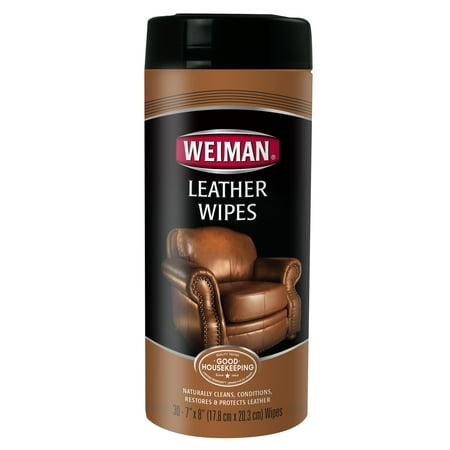 (2 Pack) Weiman Leather Wipes, 30 Ct (The Best Leather Cleaner For Sofas)