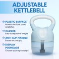 thumbnail image 3 of Par de kettlebells ajustables Yes4All de 5 a 12 lb, color verde azulado, 3 of 7